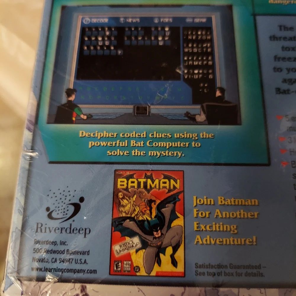Batman Cd Rom Toxic Chill New & Sealed 2003